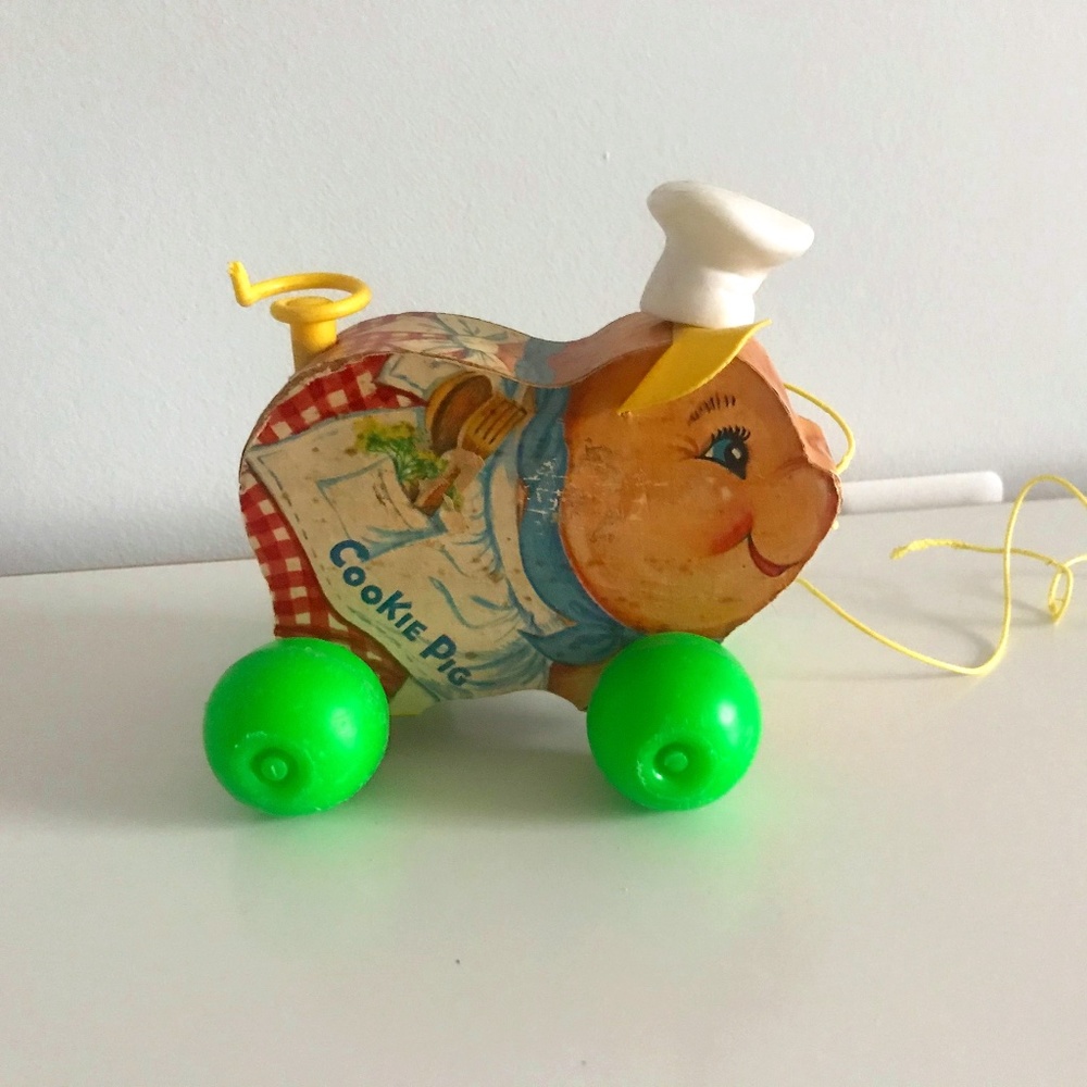 Vintage 1960s Fisher Price Cooking Pig